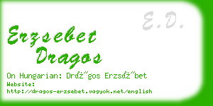 erzsebet dragos business card